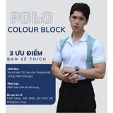 Áo Polo Nam DATAMAN phối màu, tay ngắn, vải cá sấu CVC cao cấp, nam tính, trẻ trung, thanh lịch - PLV2306