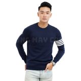 Áo len nam cổ tròn mỏng DATA MAN, chất len cotton mềm mại, không bai xù