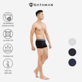 Quần sịp đùi nam BOXER cao cấp cạp chữ DATAMAN, vải bamboo kháng khuẩn, khử mùi, thoáng mát co giãn 4 chiều - BXDT02