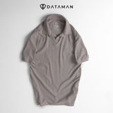 Áo thun polo nam cổ chữ V DATAMAN, chất cotton co giãn 4 chiều, thoáng mát, tay raglan trẻ trung - TPL22-01