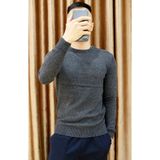 Áo len nam cổ tròn mỏng DATA MAN, chất len cotton mềm mại, không bai xù