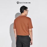 Áo thun nam cổ tròn Basic DATAMAN 100% cotton co giãn 4 chiều, thoáng mát, form regular fit - TCT22-02