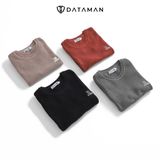 Áo gile len nam DATAMAN cao cấp, cổ tròn unisex, thêu logo ở ngực, chất liệu len Cashmere, style Hàn Quốc - GILEDT22-10