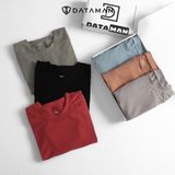 Áo thun cổ tròn nam DATAMAN, chất liệu cotton đũa co giãn 4 chiều, thoáng mát, tay raglan trẻ trung - ATCT22-01