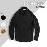 Áo sơ mi đũi nam dài tay dáng rộng chất liệu đũi xước mềm nhẹ DATAMAN - SMDT22-02