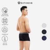 Quần sịp đùi nam BOXER cao cấp cạp chữ DATAMAN, vải bamboo kháng khuẩn, khử mùi, thoáng mát co giãn 4 chiều - BXDT02