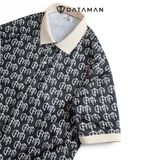 Áo POLO Unisex tay ngắn họa tiết Classic Monogram dáng Overfit - PLMN2310