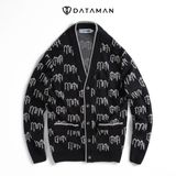 Áo Cardigan nam họa tiết Monogram chất len dày dặn, siêu mềm mịn DATAMAN - DT22