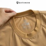 Áo thun nam nữ cổ tròn DATAMAN vải cotton 100% co giãn 4 chiều, in logo ngực