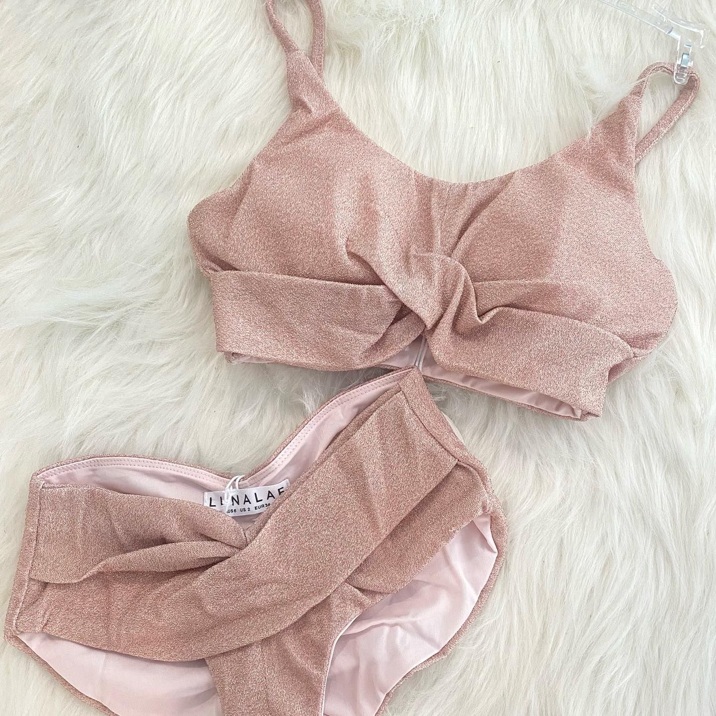 Paris Top ROSÉ & Paris Low Waist Bottoms ROSÉ