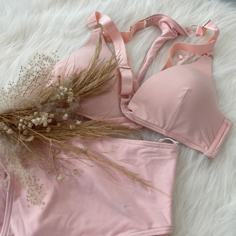 Amber Top Recycled BLUSH & Blaire Bottom Recycled BLUSH