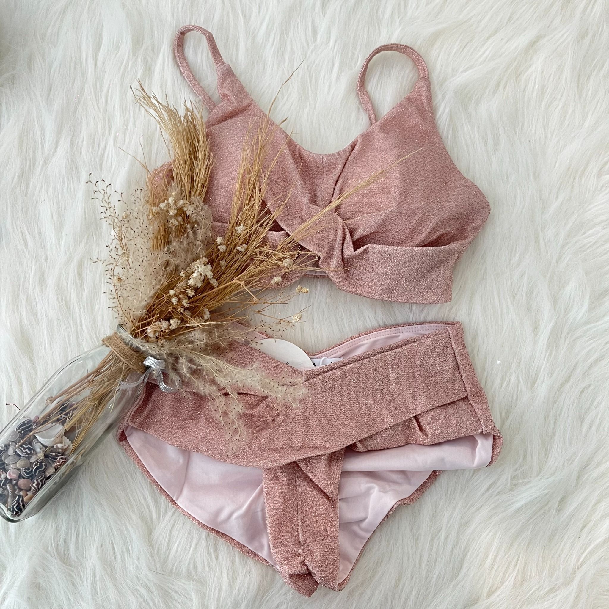 Paris Top ROSÉ & Paris Low Waist Bottoms ROSÉ