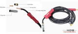 Mỏ hàn mig 500A dài 3-5M- Súng hàn mig P500 chuẩn panasonic
