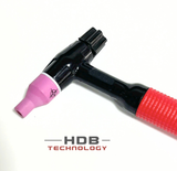 Bộ dây hàn Tig QQ 150AAA, ống silicone bọc vải chống cháy dùng cho máy hàn Tig có dòng hàn ≤ 150A