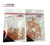 (20 chiếc)Kẹp kim hàn tig đồng đỏ loại đẹp dài-ngắn dùng cho mỏ WP 1.6*36 2.0*50 2.4*50mm