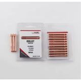 (20 chiếc)Kẹp kim hàn tig đồng đỏ loại đẹp dài-ngắn dùng cho mỏ WP 1.6*36 2.0*50 2.4*50mm