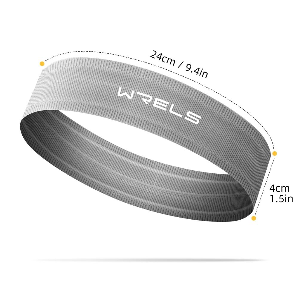WRELS Băng Đô Thể Thao Ngăn Mồ Hôi (Viền Silicon)