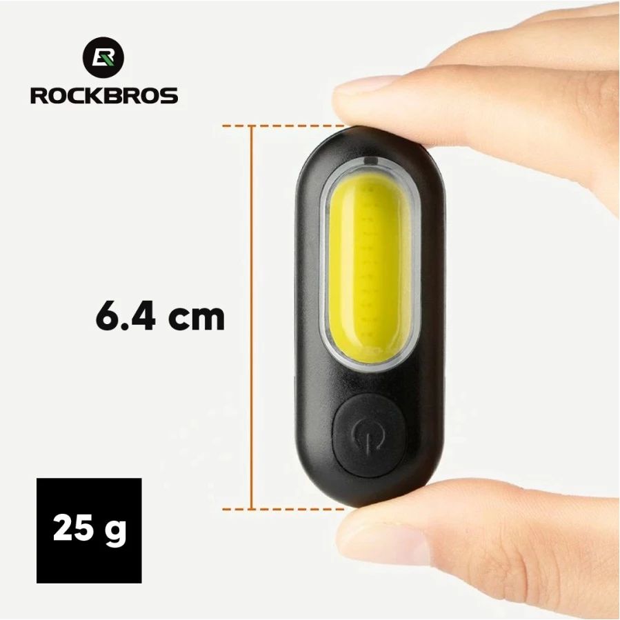 Đèn LED ROCKBROS (Cổng Sạc Type C) cảnh báo an toàn chạy bộ và đạp xe ban đêm