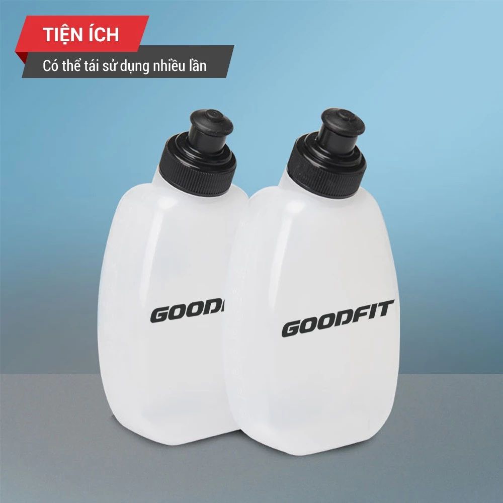 Bình nước nhựa cứng thể thao, bình nước chạy bộ 250ml GoodFit