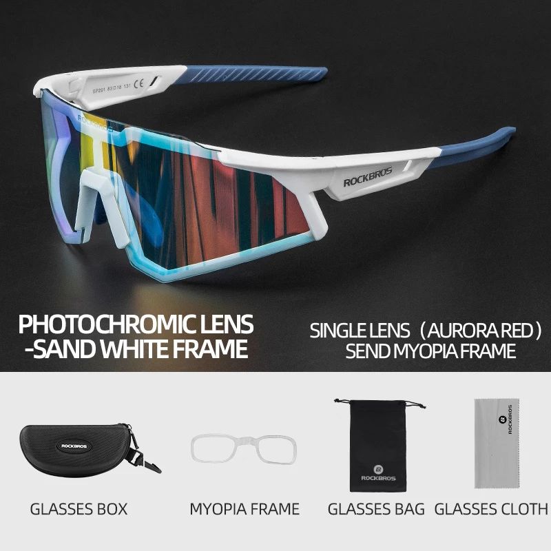 RockBros Kính Mắt Phân Cực Photochromic Thể Thao Chạy Bộ, Đạp Xe, Leo Núi...