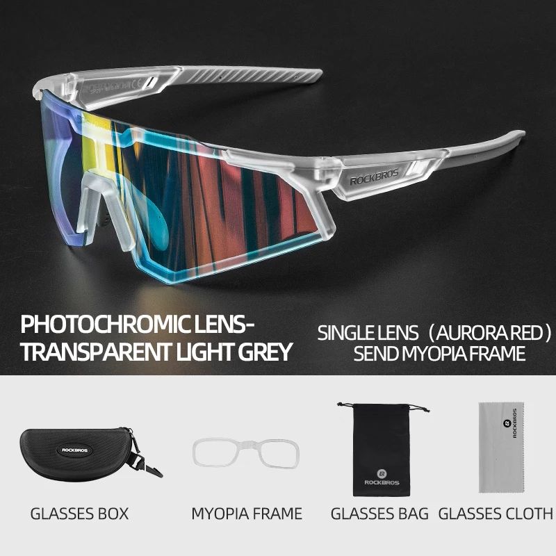 RockBros Kính Mắt Phân Cực Photochromic Thể Thao Chạy Bộ, Đạp Xe, Leo Núi...