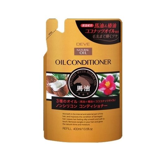 Dầu xả chiết xuất dầu ngựa, dầu dừa, dầu hoa trà 400ml (24 Túi/ Thùng)