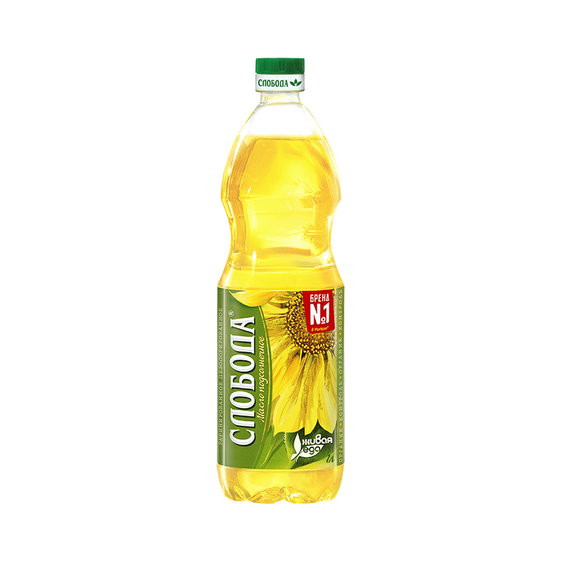 Dầu ăn hướng dương Sloboda Organic 1L (15 chai/thùng)