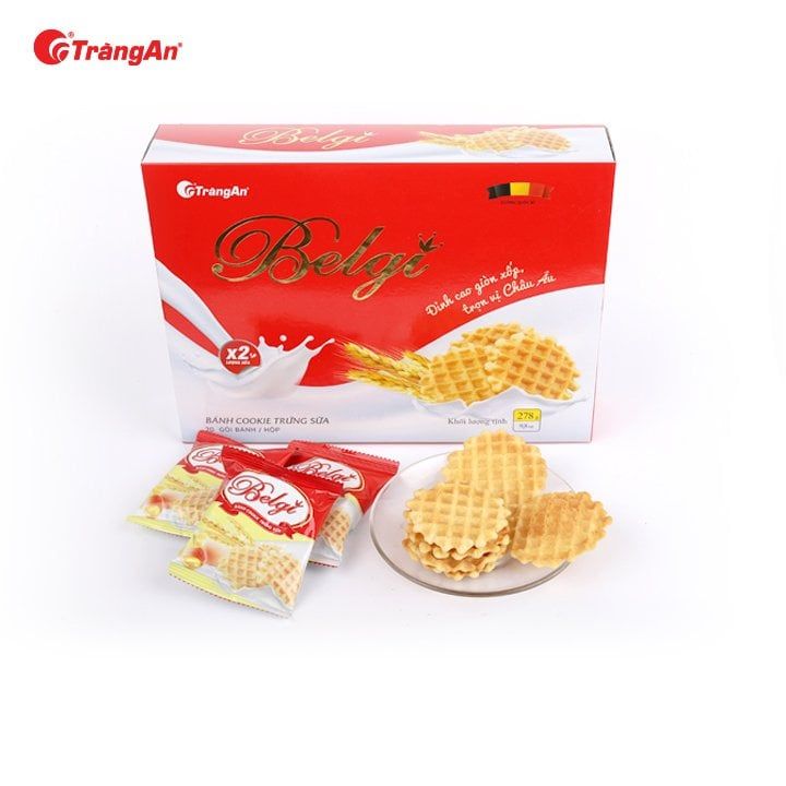 Bánh Belgi Cookies trứng sữa 278g