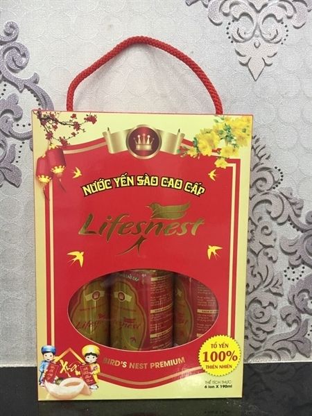 LifesNest-Nước yến sào thiên nhiên-Hộp 6 lon nhỏ (Xuân)