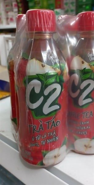 Nước uống trà xanh C2 hương táo 360ml (6 chai*4 lốc/thùng)