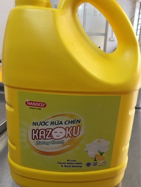 Nước rửa chén KAZOKU sả chanh 4kg (3c/thùng)