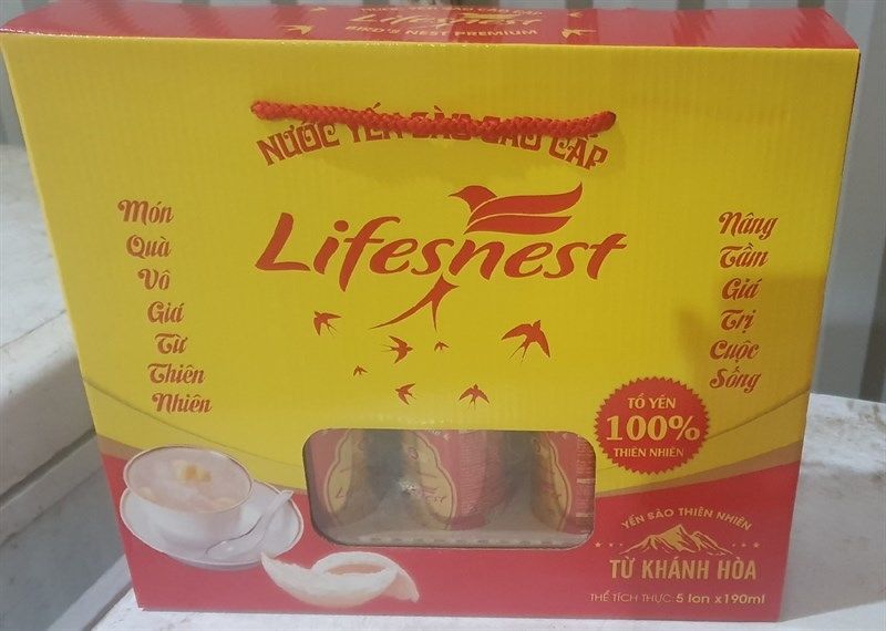 LifesNest-Nước yến sào thiên nhiên-Hộp 5 lon
