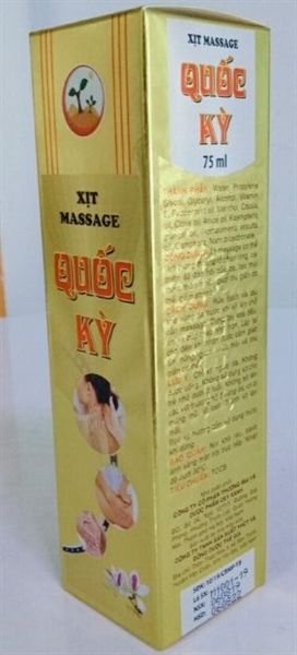 Xịt Massage Quốc kỳ (1 chai/hộp)(100 hộp/thùng)