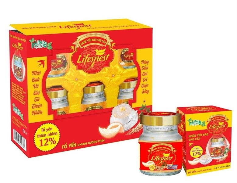 LifesNest-Yến sào thiên nhiên 15%-Chưng đường phèn (Hộp)