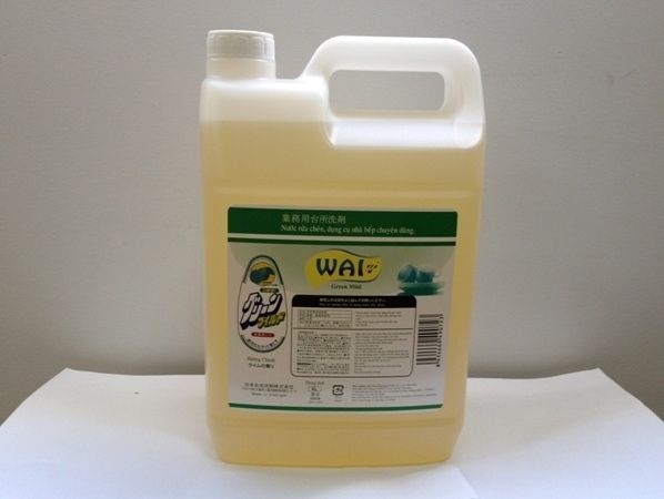 Nước rửa chén, dụng cụ nhà bếp chuyên dùng Wai Green Mild 4L