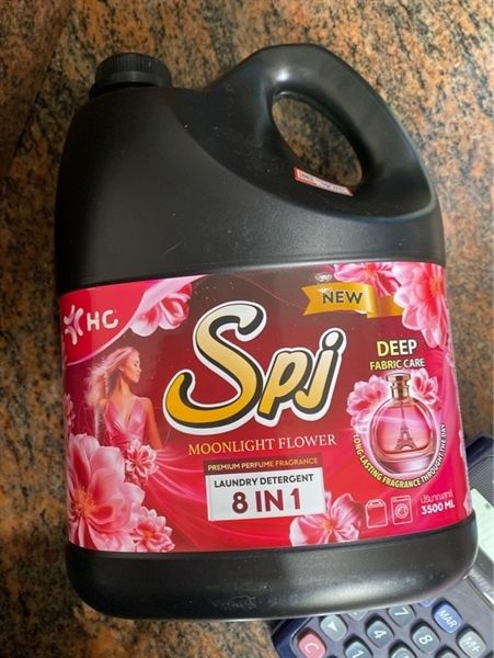 Nước giặt xả vải HC SPJ Moonlight Flower Laundry Detergent dung tích 3500ml 4 can/ thùng