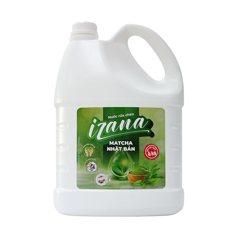 Nước rửa chén Izana Matcha Nhật Bản 4kg