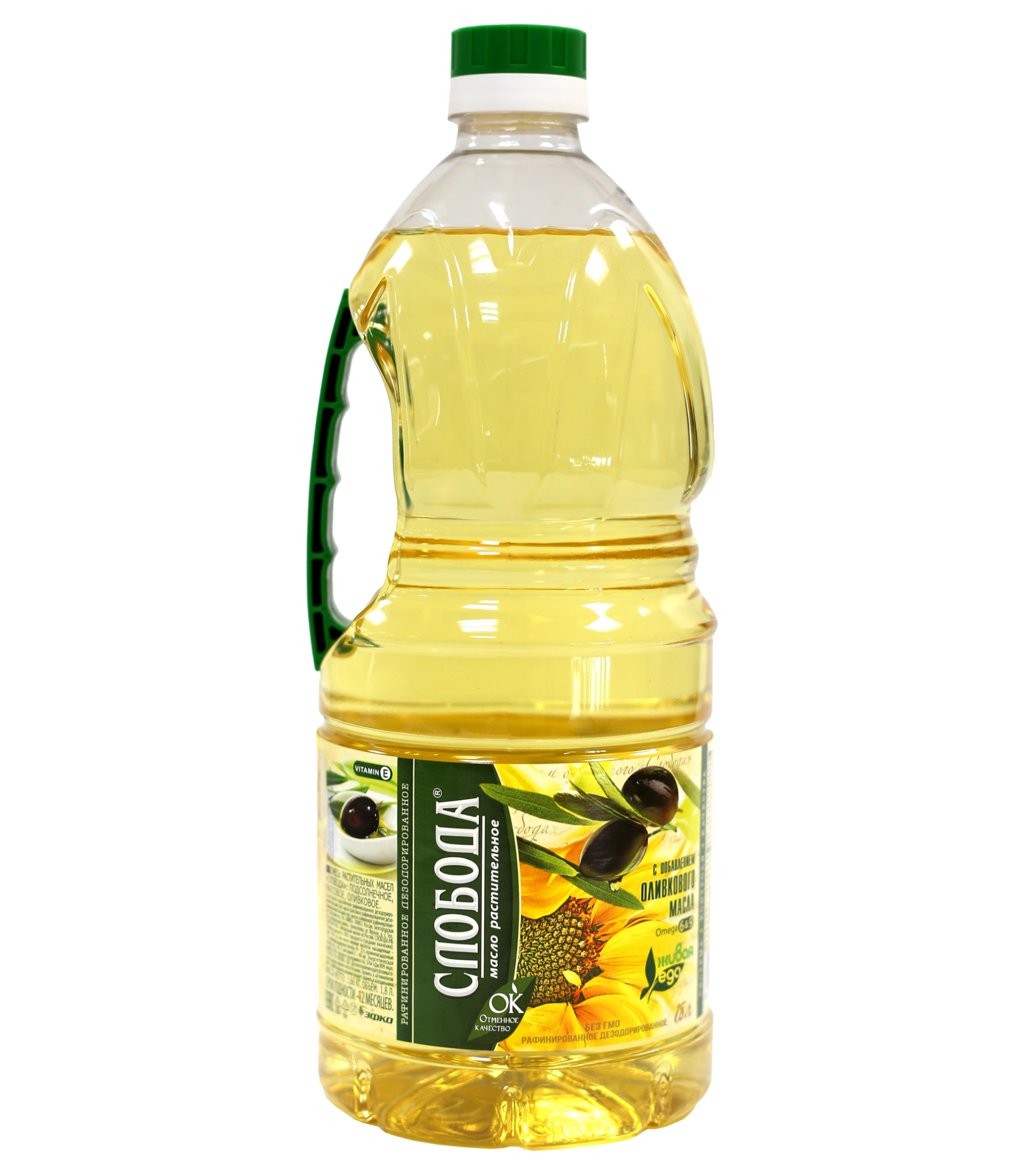 Dầu ăn hướng dương Sloboda Organic 1,8L (6 chai/thùng)
