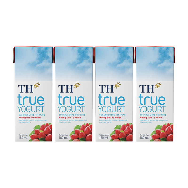 SCUTT Hương Dâu TH true YOGURT 180mlx48