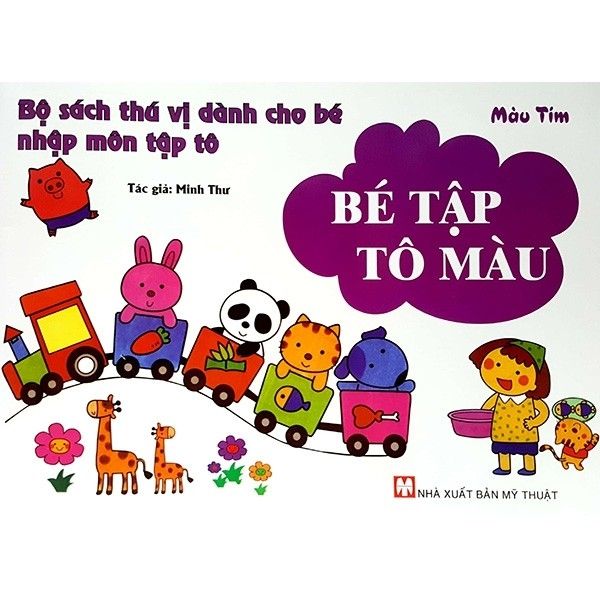 Bé tập tô màu thú vị - Màu tím