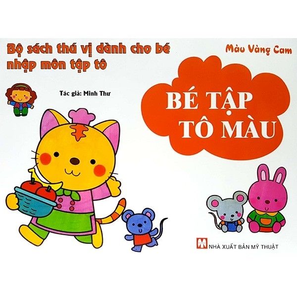 Bé tập tô màu thú vị - Màu vàng cam