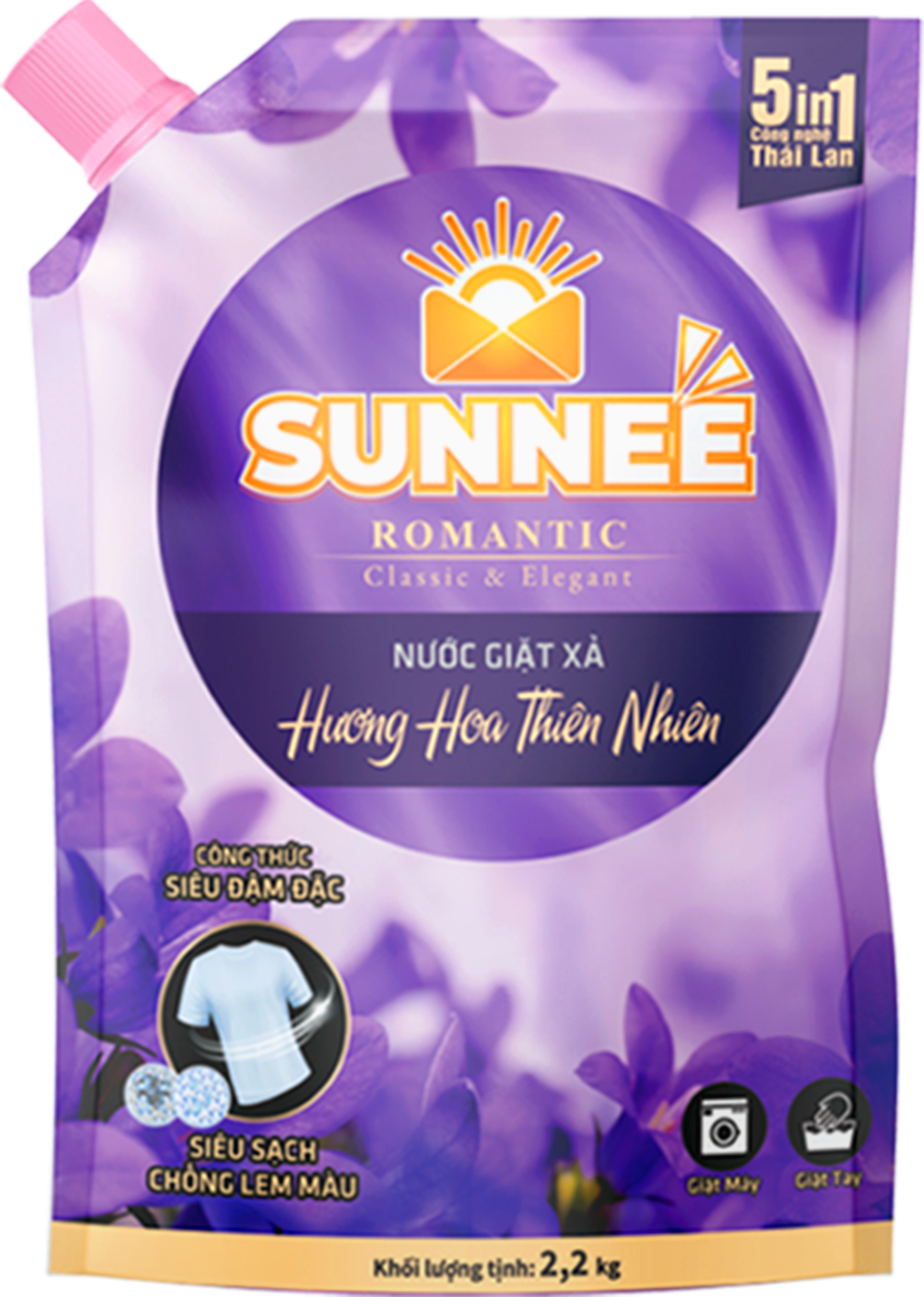 Nước Giặt Xả OFlower Romantic Túi 2.2 Kg (6 Túi/Thùng)