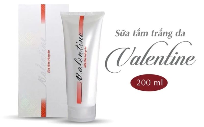Sữa tắm trắng da Valentine (tuýp 200ml)