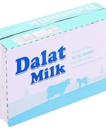 Sữa Dalat milk vị tự nhiên 180ml x 48