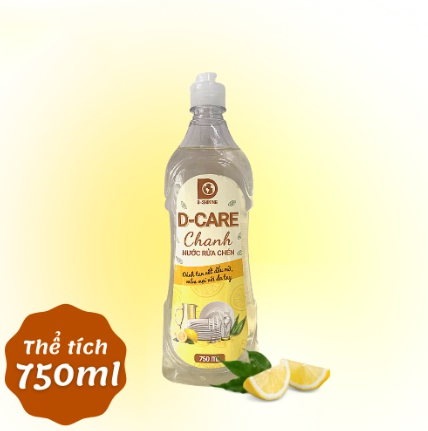 Nước rửa chén D-Care Chanh 15chai x 750ml