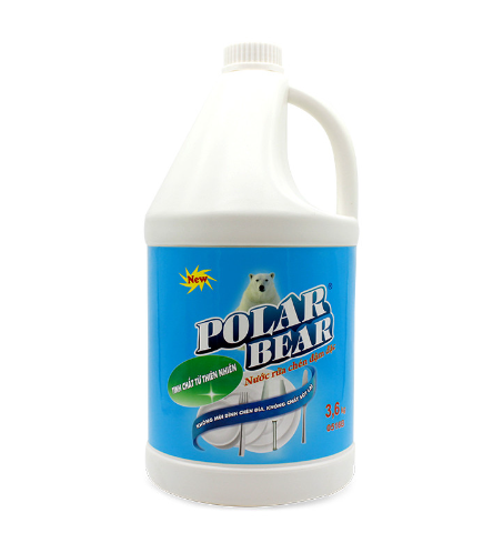 Nước rửa chén đậm đặc Polar Bear 3,6Kg