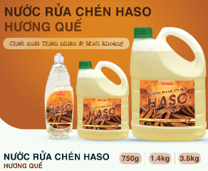 Nước rửa chén Haso hương quế can 3,6kg
