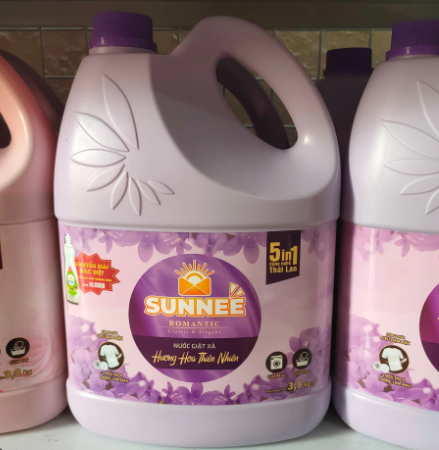 Nước Giặt Xả Sunnee Romantic Can 3.8kg Combo NRC 750g