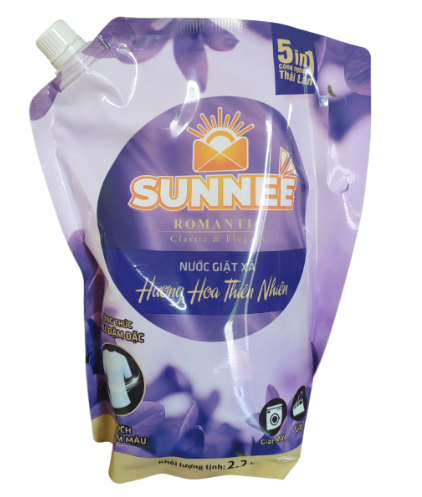 Nước Giặt Xả Sunnee Romantic Túi 2.2Kg