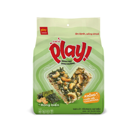 Let's Play bánh gạo dinh dưỡng vị rong biển